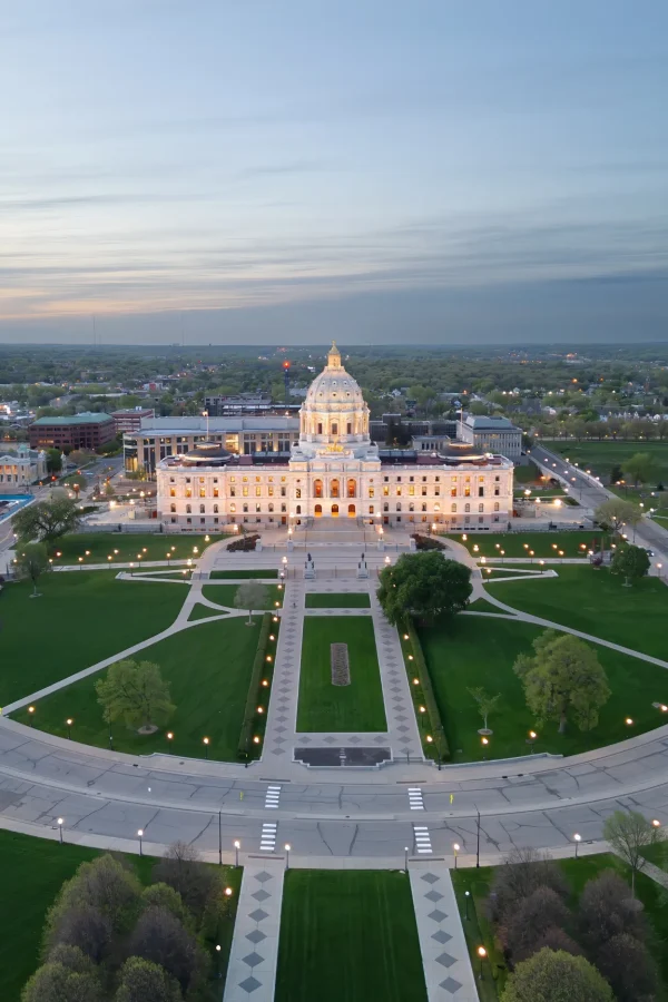 acco 2025 government building outlined green grass