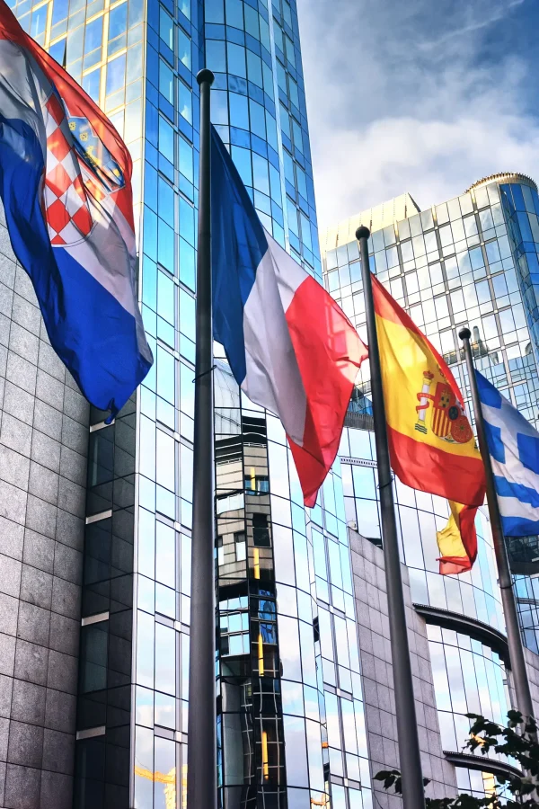 acco 2025 international flags corporate office buildings