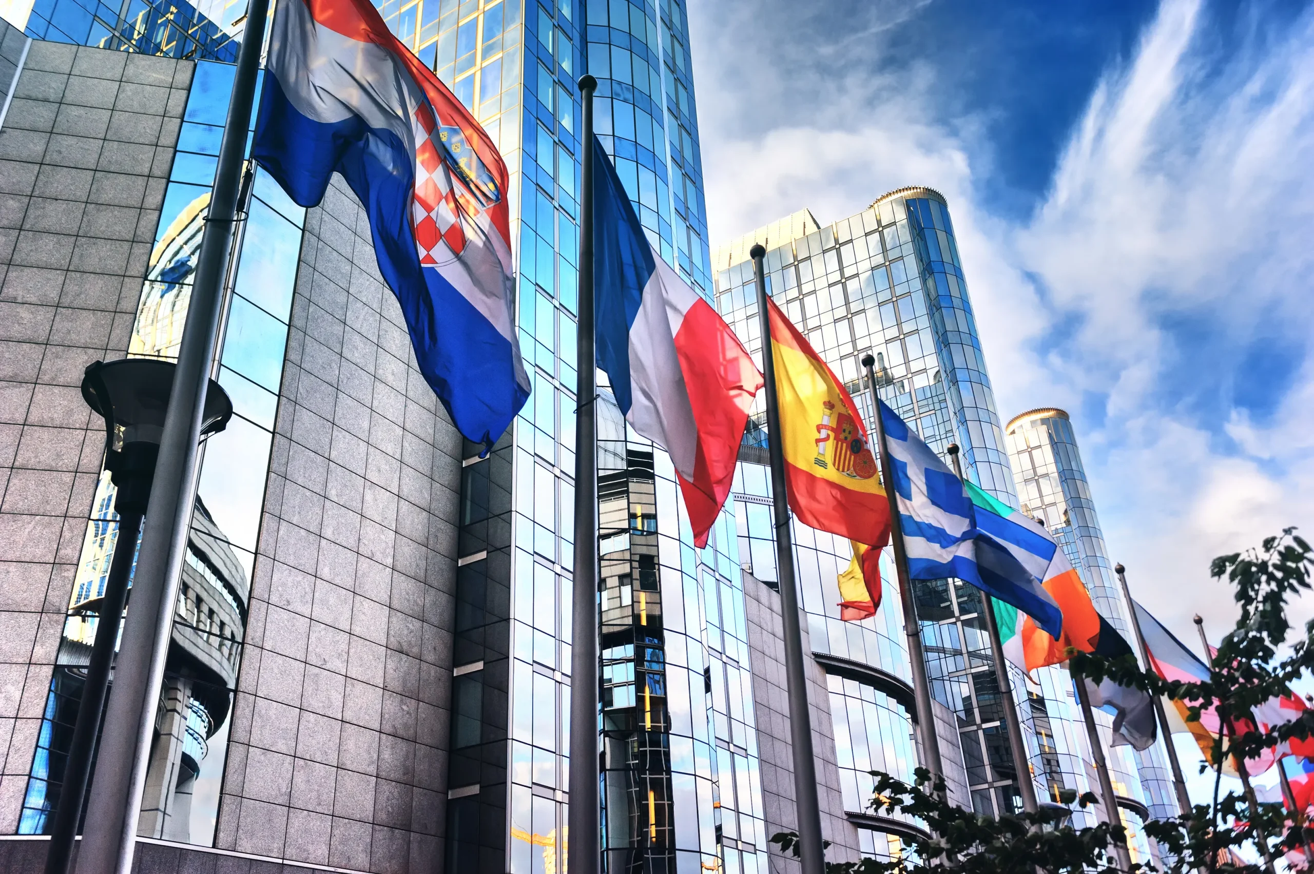 acco 2025 international flags corporate office buildings