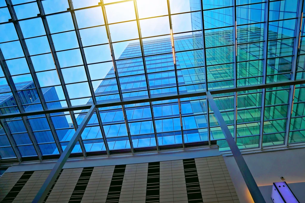 acco 2025 modern building blue window ceiling