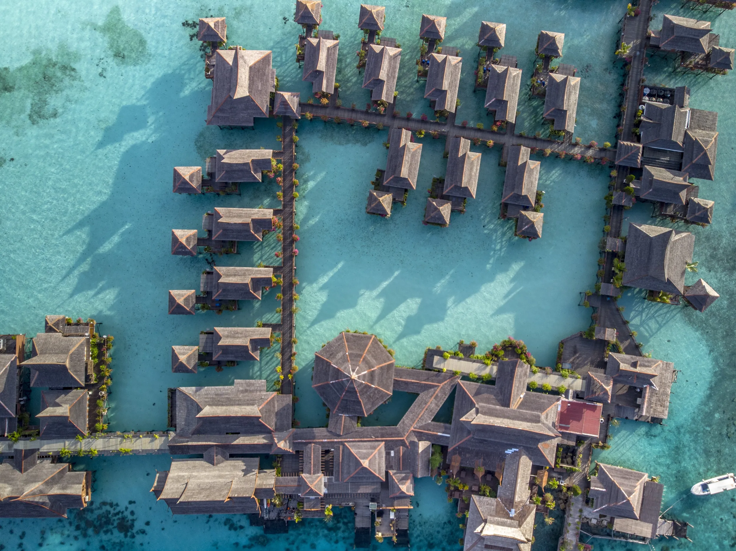 acco 2025 overhead view bungalows water