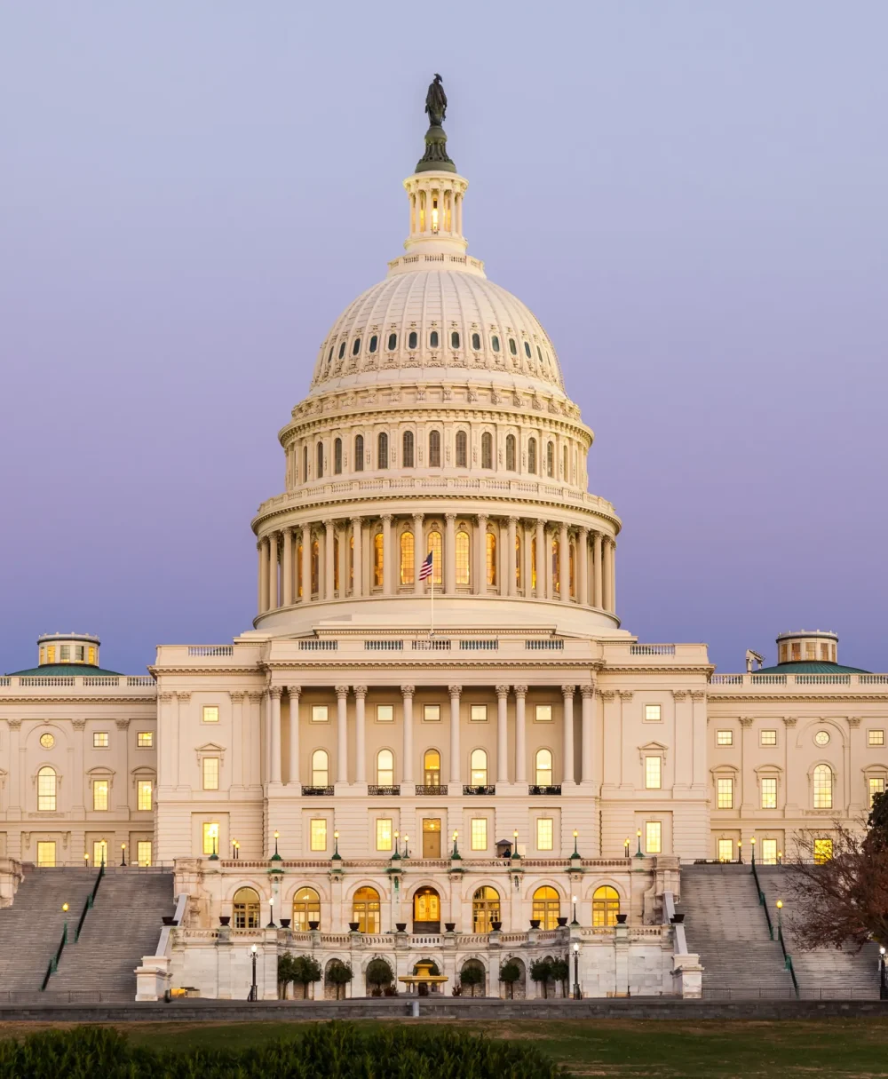 acco 2025 capital building purple sunset