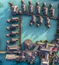 acco 2025 overhead view bungalows water